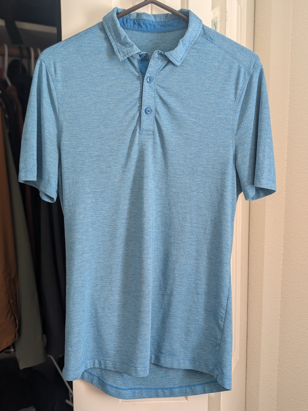 lululemon athletica Heathered Sky Blue Polo